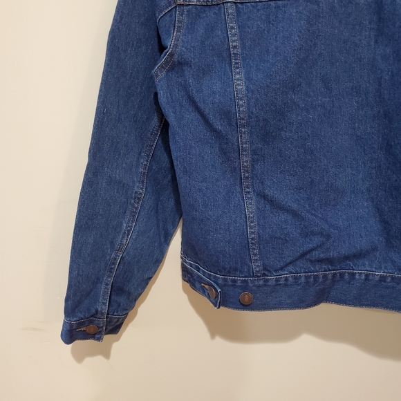 Forever21 emblem embroidered denim jean jacket small - Picture 11 of 12